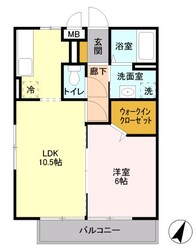 今羽駅 徒歩6分 1階の物件間取画像